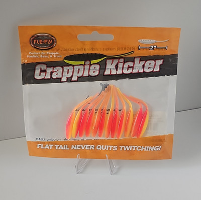 Fle-Fly Crappie Kicker 2'' Soft Plastic Lure Bodies ElecChick 12pk