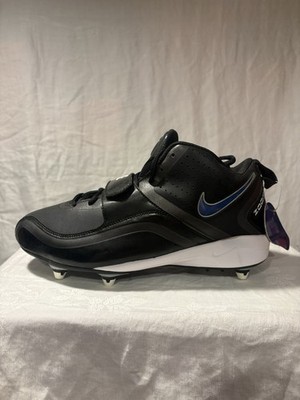 Zoom Code D Wide Football Cleats  BLK/WHT Size 12.5 S077