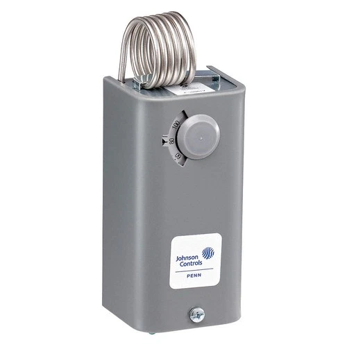 JOHNSON CONTROLS A19BAC-3C Mech Tstat,Heat Only,Steel,110/30F 20XJ39