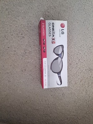 LG Cinema 3D Glasses AG-F310. 2 Pairs. New Open Box.