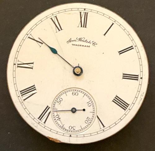 Antique 1888 Waltham Model 1884 Pocket Watch Movement Parts/Repair 14s 11j AWW