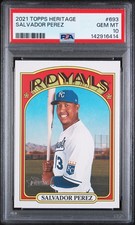Salvador Perez - 2021 Topps Heritage PSA 10