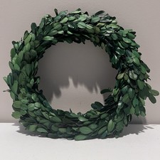 Creative Co-Op 9.75 Preserved Boxwood Wreath Real Greenery Indoor Decor