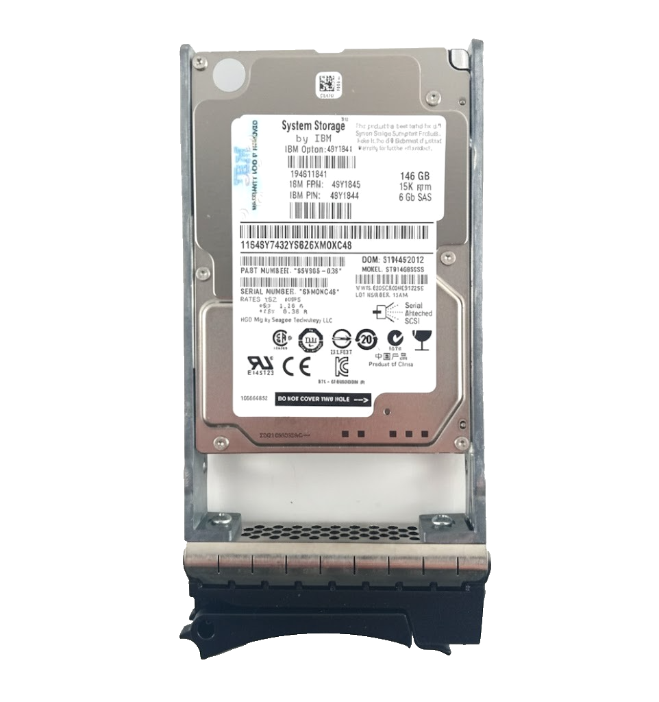 146GB SAS 2.5"" 15K 6Gb/s (w/Caddy) HDD - 49Y1845
