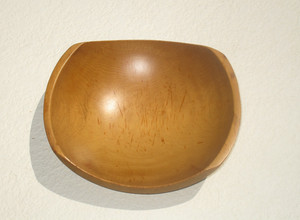 Handcarved Natural Oval Wood Bowl Rustic Serving Dish Centerpiece Fruit Trencher