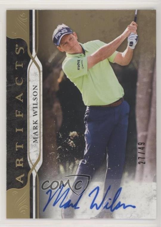 2021 Upper Deck Artifacts Gold Spectrum 27/49 Mark Wilson #28 Rookie Auto RC 4z8