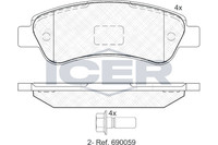 Bremsbelagsatz Hinten Bosch-System FüR Fiat Ducato 250 Pritsche Opel Ab 06->
