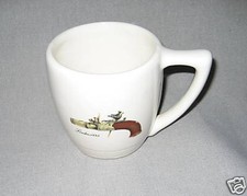 Ceramic Mug vintage dueling pistol London 1825