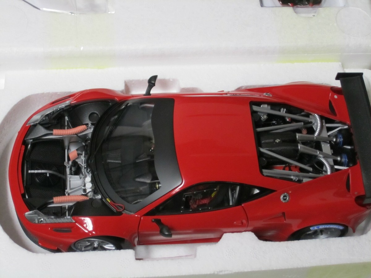 1/18 HOT WHEELS ELITE FERRARI 458 GT2 , RED , LAUNCH VERSION , NEW