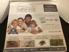 New Twin XL SafeRest Premium Hypoallergenic Bed Bug Proof Box Spring Encasement