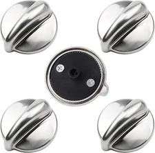 5 Metal Chrome Cooktop Burner Control Knob WB03K10303 For GE Profile Range Stove
