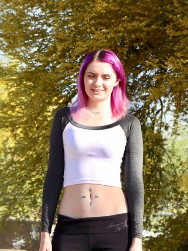 Long Sleeve White and Gray Raglan Crop 