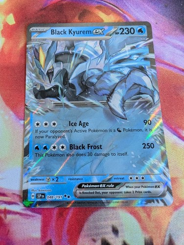 Black Kyurem ex 48/191 Double Rare Pokemon TCG Scarlet Violet Surging Sparks NM - 第 1/2 張圖片