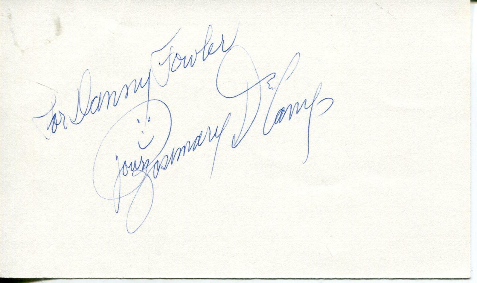 Rosemary DeCamp Autograph Actress Rawhide & Petticoat Junction Signed