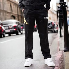 Kappa Mens Authentic Ambret Logo Black Track Pants Size Small New with Tags
