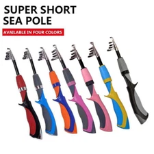 Portable Casting Rod Carbon Fiber Rod Telescopic Fishing Rods 1.2/1.4/1.6m Poles