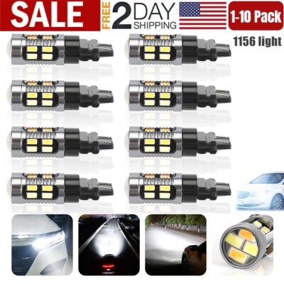 1-10 X 3157 3156 Switchback White Amber 20 LED DRL Turn Signal Parking Bulbs Lot