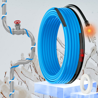 MAXKOSKO 9FT Freeze Protected Water Pipe Heating Cable, Self Regulating