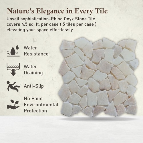 Rhino Onyx Random Mosaic Wall & Floor Tile ($10.59/SqFt) - Picture 7 of 10