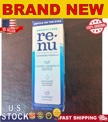 Bausch + Lomb Re-Nu Advanced Formula Multi-Purpose Lens Solution 12 oz Exp 08/26