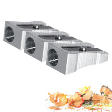 3x Anspitzer Spitzer Metallspitzer Stifte Bleistiftspitzer einfach Keilform 3416