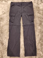 Prana Regular Women's Cargo Hiking Pants, Gray, Size 8