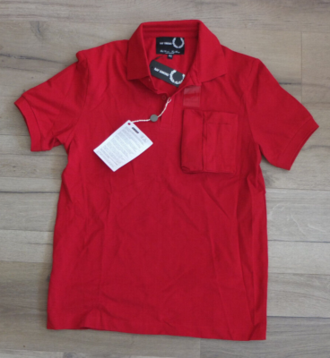 RAF SIMONS by FRED PERRY Polo- Shirt Gr. 40 M NEU Kurzarm Rot | eBay