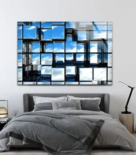 3D Window Glass Wall Art