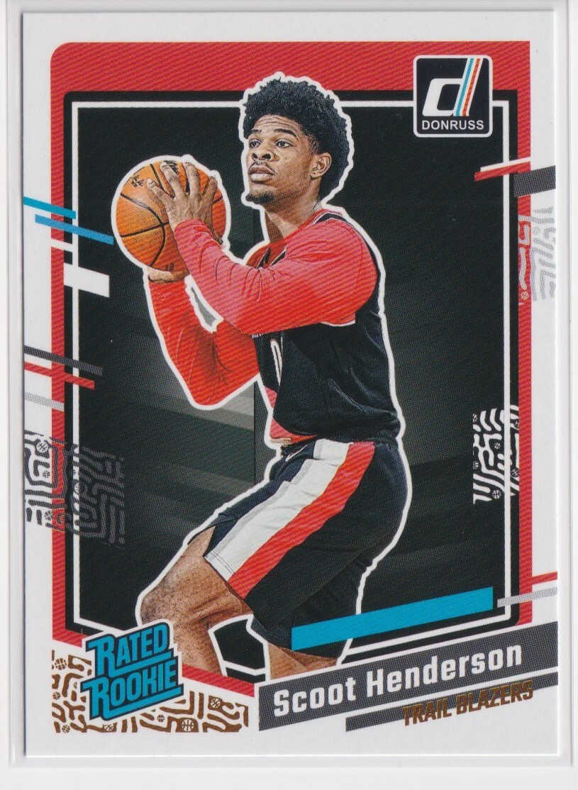 SCOOT HENDERSON #250 2023-24 PANINI DONRUSS TRAIL BLAZERS ROOKIE RC