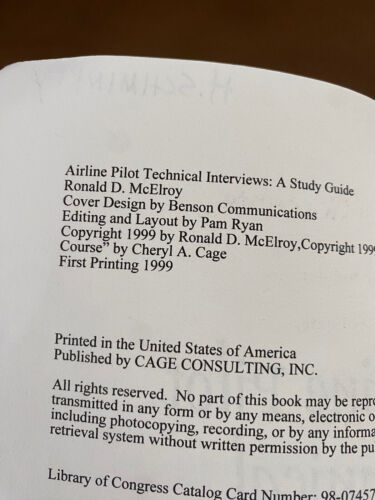 Vintage Airline Pilot Technical Interviews Book ~ Study Guide ~ Paperback~ 1999 - Picture 5 of 10