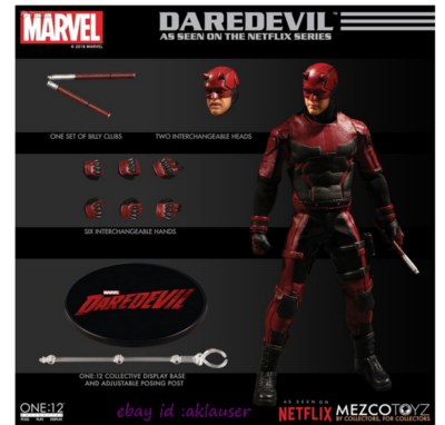 Daredevil フィギュア 1/12 Mezco Mezco Toyz 1/12 Netflix Daredevil Action Figure Toy Model In