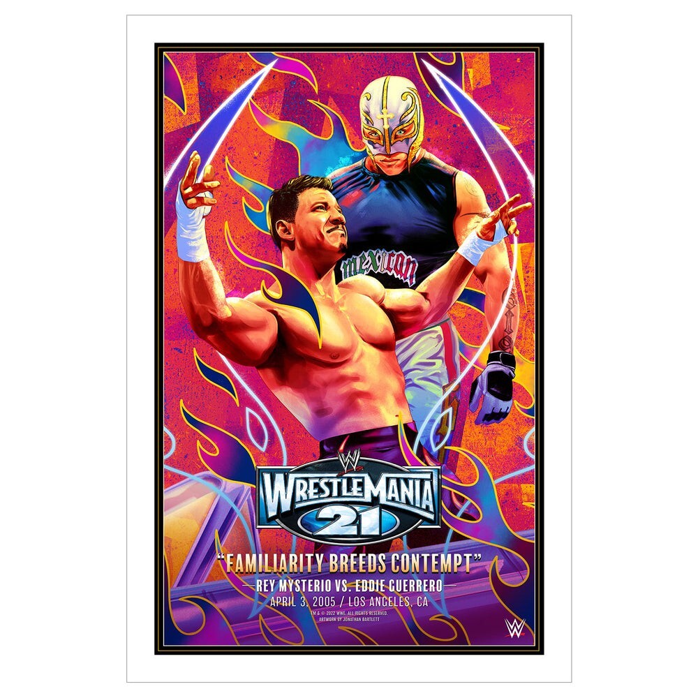 WWE WrestleMania 21 Eddie Guerrero Rey Mysterio Legendary Moments