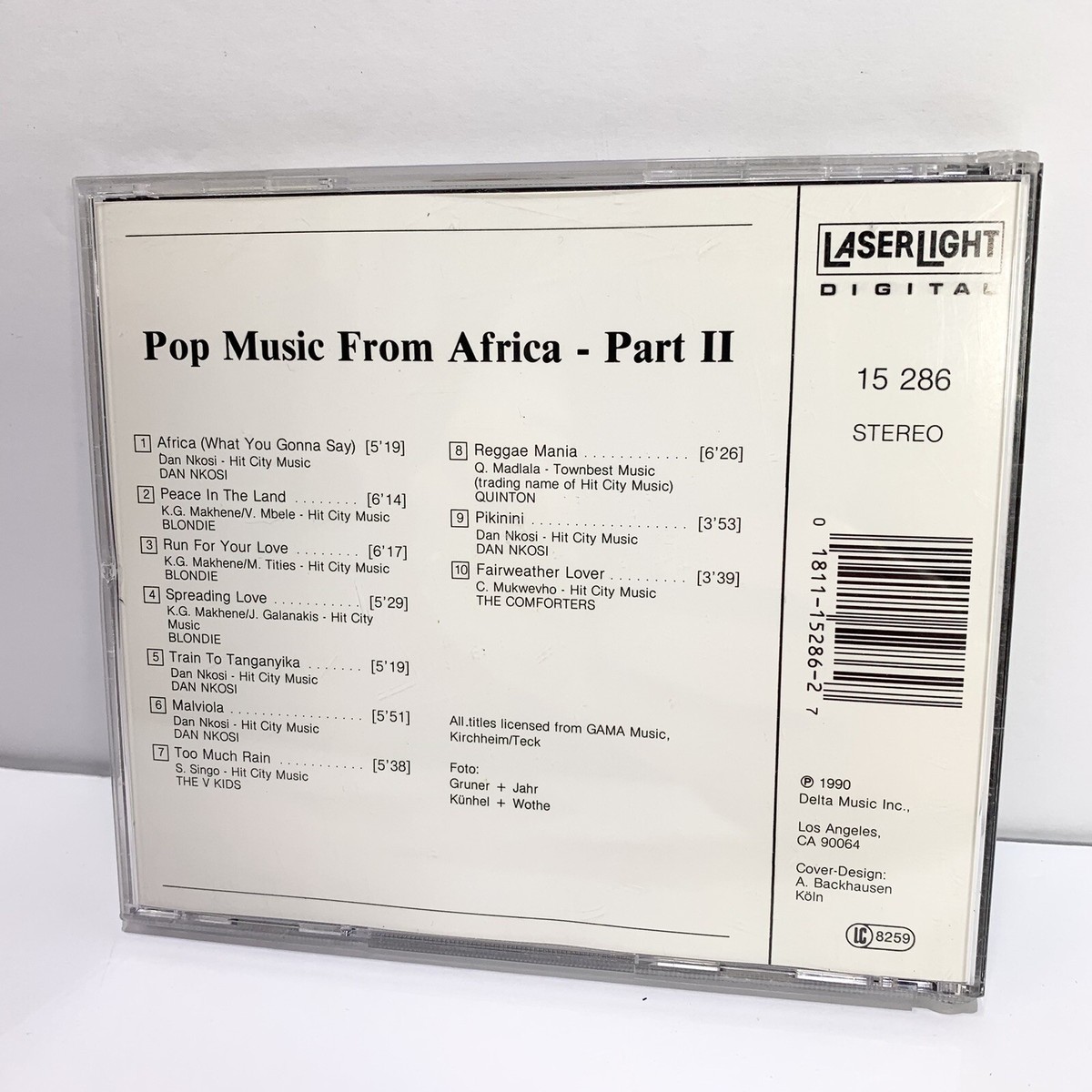 POP MUSIC From AFRICA PART 2 VG CD 1990 DAN NKOSI Compilation