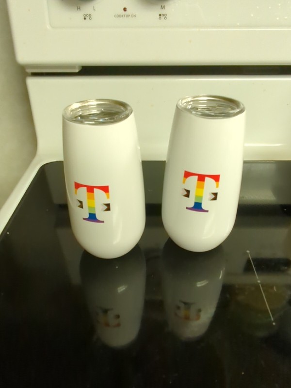 NEW Two T-Mobile Tumblers Pride Month RAINBOW LGBTQIA