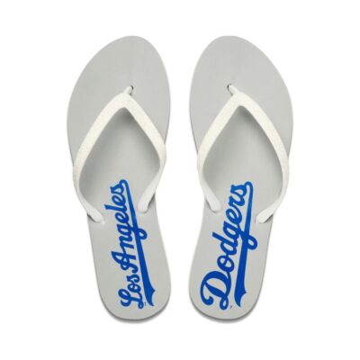 Woman Reef Dodgers Stargazer X MLB Flip Flop Sandal CI7212 White Brand New 