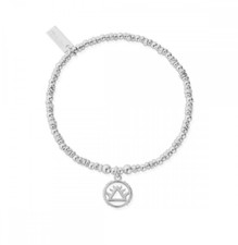 ChloBo Sparkle Disc Fire Bracelet Sterling Silver - SBSD3110