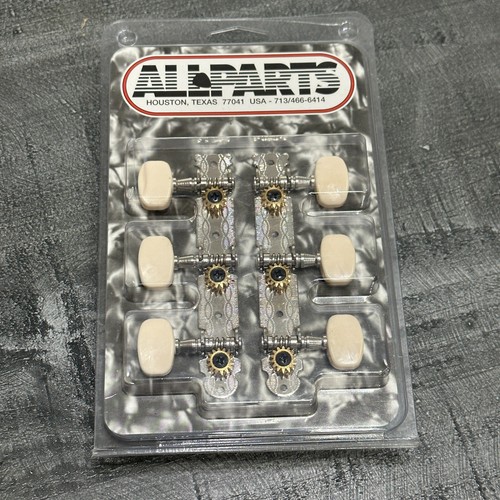 Allparts Nickel 3x3 Strip Style Slotted Headstock Guitar Tuners TK0776