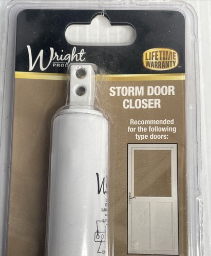NEW! Wright WHITE Hydraulic Door Closer No Bounce Smooth Close VH440WH - Picture 5 of 7
