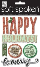 me&my BIG ideas SOFT SPOKEN Stickers, CHRISTMAS Theme - Choose One!