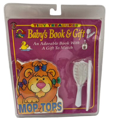 Vintage Baby  Grooming Gift Set  Tiny Treasures Baby's Book and Brush Comb New