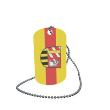 Dog Tag Flag R fingen Dog Tag Aluminium 30 x 50 mm