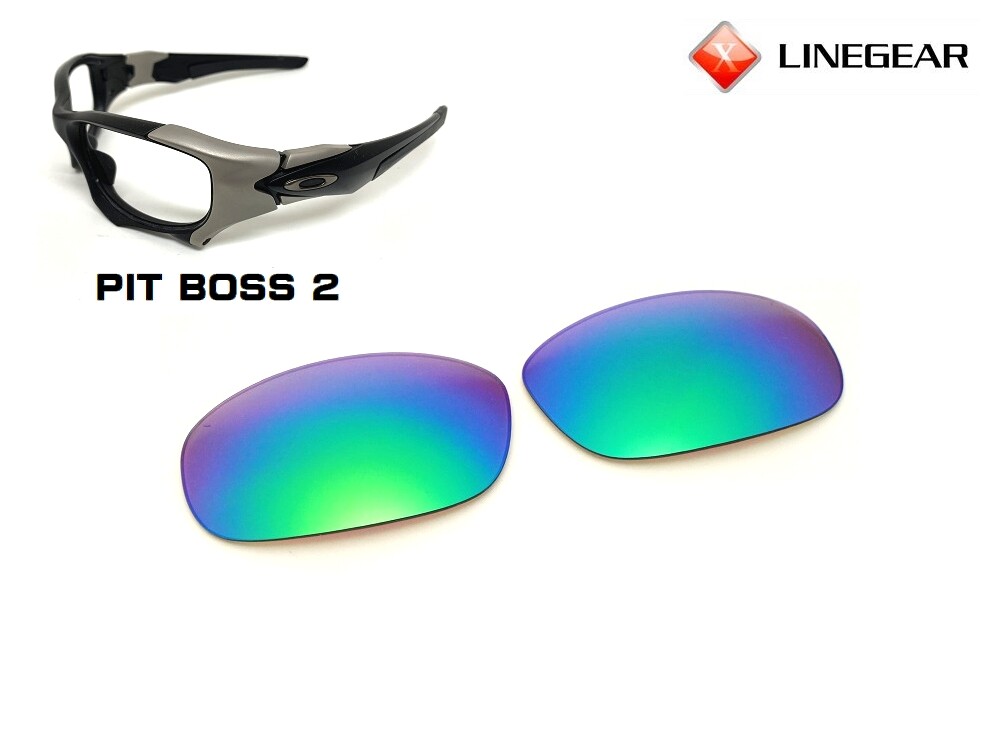 LINEGEAR Green Jade - Non Polarized Lens for Oakley Pit Boss 2