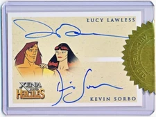 Xena & Hercules Animated Lucy Lawless & Kevin Sorbo Autograph Incentive #NNO