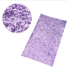 Chunky Solid Light Purple GLITTER FAUX LEATHER SHEET 8"x12" 1043367