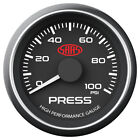 <!--F#f_0-->SAAS Performance Oil Pressure 0>100PSI 52mm Analog Gauge Black Face 4 Colour<!--F/-->