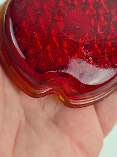 K-D Triflex Cult No. 275 Cristal Rojo Luz Trasera Lente Cubierta 2 5/8" Diámetro - Imagen 4 de 9
