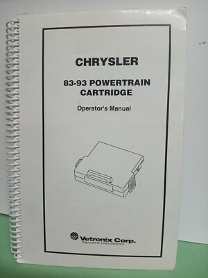 Vetronix Corp. Chrysler 83-93 Powertrain Cartridge Mac Tools Mastertech ET2100MT