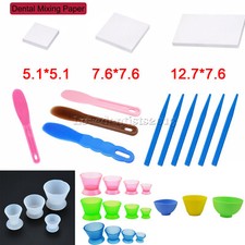 Combinación de espátula/bowels/papel de mezcla de plástico de laboratorio dental para yeso de alginato