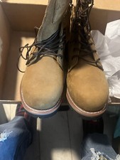 AdTec Men's Work Logger Brown Boots Leather Rugged Brown 1427. Size 10.5