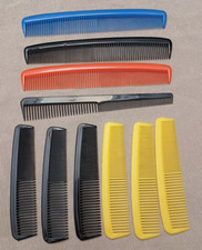 10 Unbreakable Combs Pocket and Dressing Made In USA Vintage